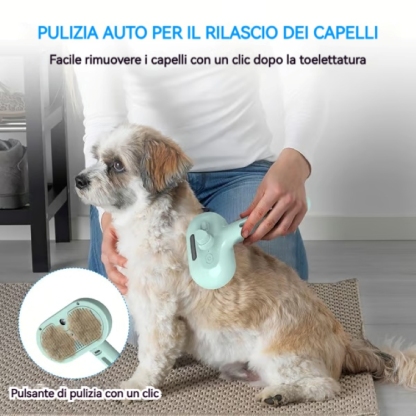 ✨Pettine per la rimozione dei peli con spray per animali domestici🐶