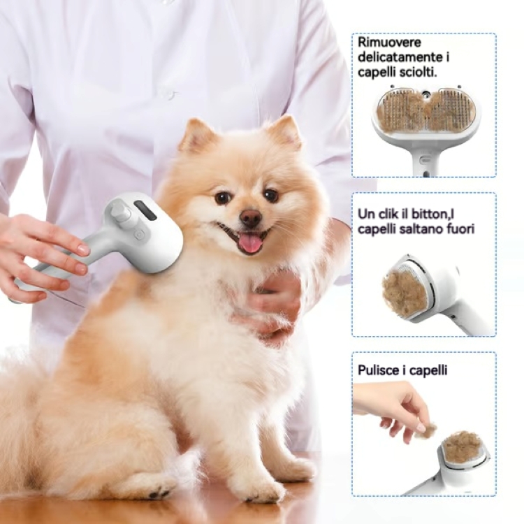 ✨Pettine per la rimozione dei peli con spray per animali domestici🐶