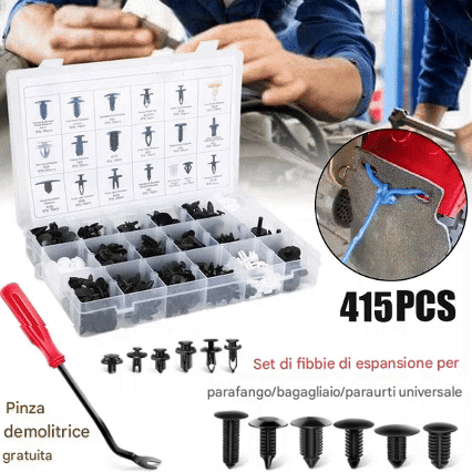 Set di scatole di fissaggio per auto (630 pezzi)