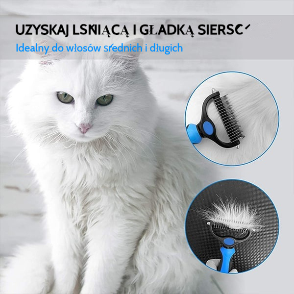Dwustronna szczotka do usuwania sierści | DETANGLE