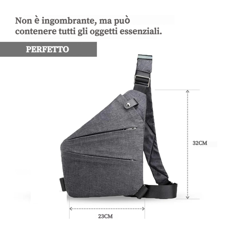 Borsa a tracolla antifurto
