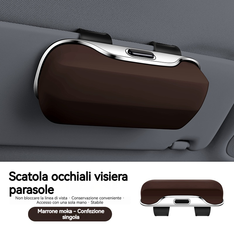 Scatola portaocchiali multifunzionale per auto