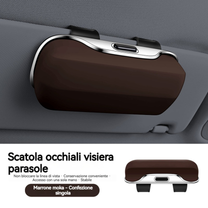 Scatola portaocchiali multifunzionale per auto