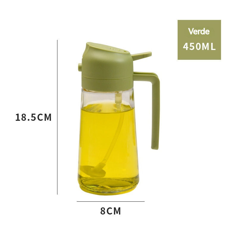 Flacone spray per olio 2 in 1