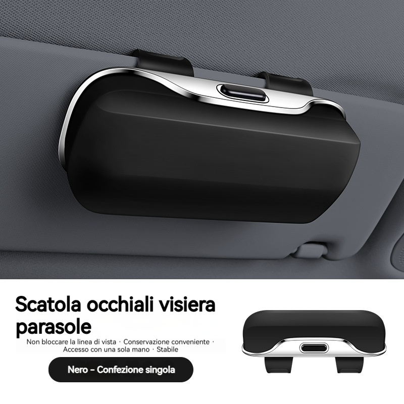 Scatola portaocchiali multifunzionale per auto