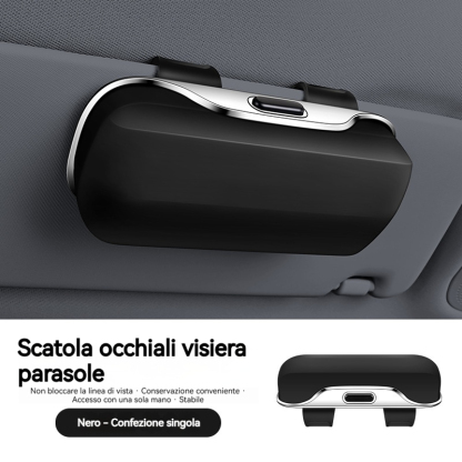 Scatola portaocchiali multifunzionale per auto