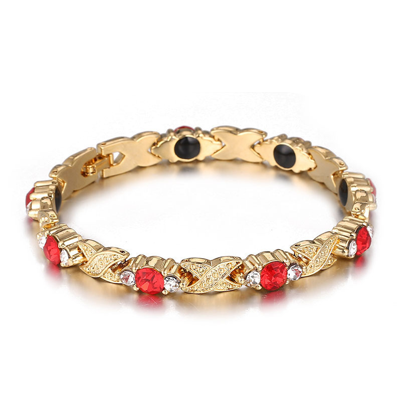 Bracciale magnetico alla moda e di tendenza con diamanti, braccialetto da donna alla moda, braccialetto di nicchia con personalità