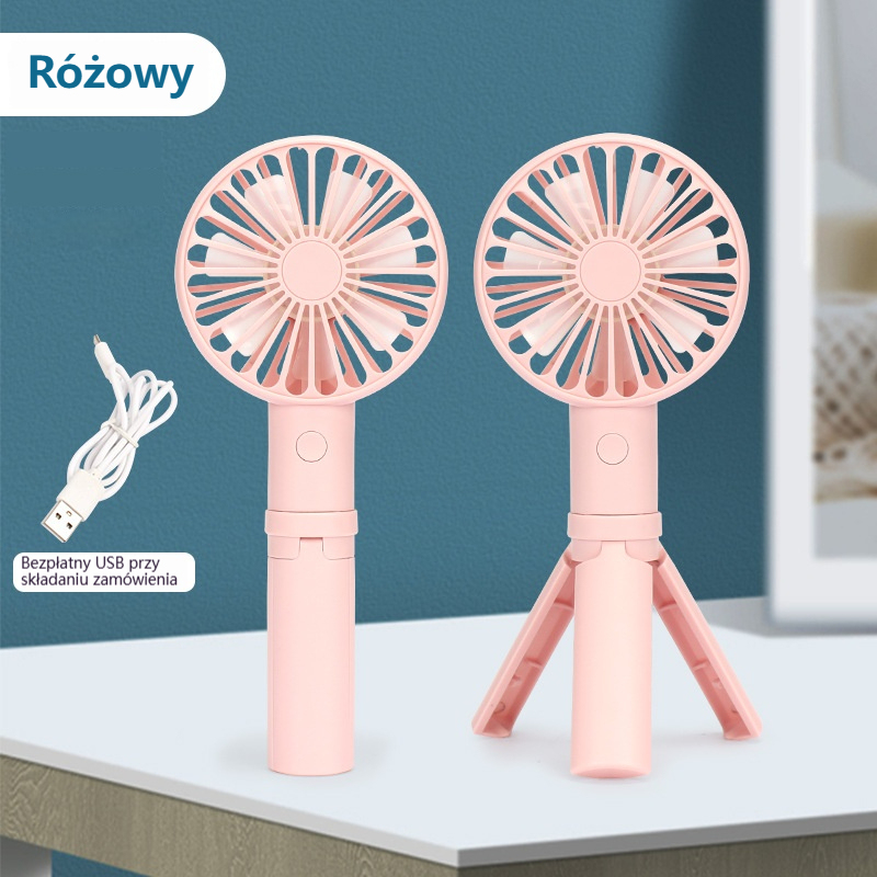 2w1 Ręczny Mini Wentylator na Statywie | HANDCOLIO