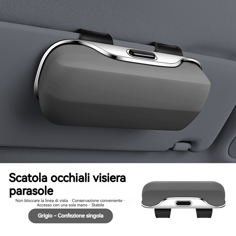 Scatola portaocchiali multifunzionale per auto