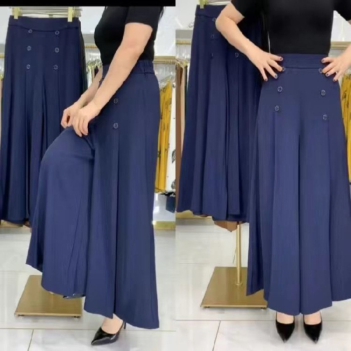 💖【M-5XL】Gonna drappeggiata alla moda da donna con gambe larghe e vita alta