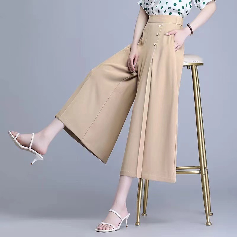 💖【M-5XL】Gonna drappeggiata alla moda da donna con gambe larghe e vita alta