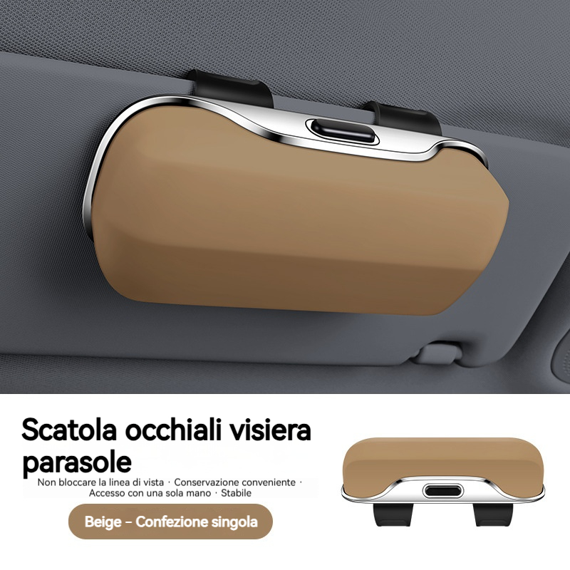 Scatola portaocchiali multifunzionale per auto