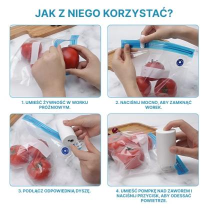 Szybka i łatwa zgrzewarka próżniowa do żywności i pompka powietrza | QUICKSEAL