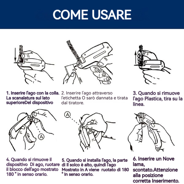 ✨🧵Dispositivo per la riparazione rapida degli indumenti | PUNTI