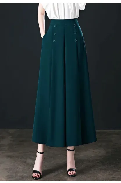 💖【M-5XL】Gonna drappeggiata alla moda da donna con gambe larghe e vita alta