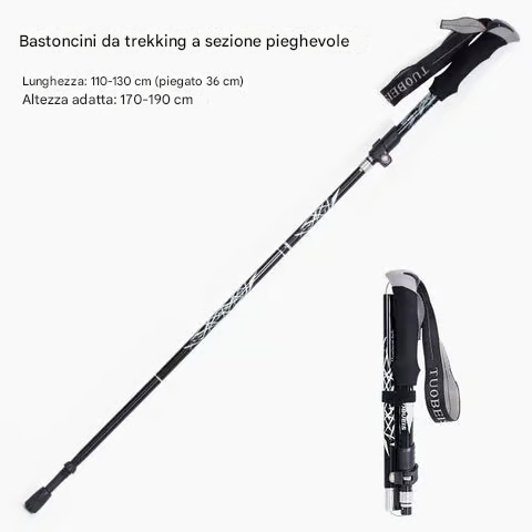 Autodifesa migliorata, bastone da trekking retrattile automaticamente