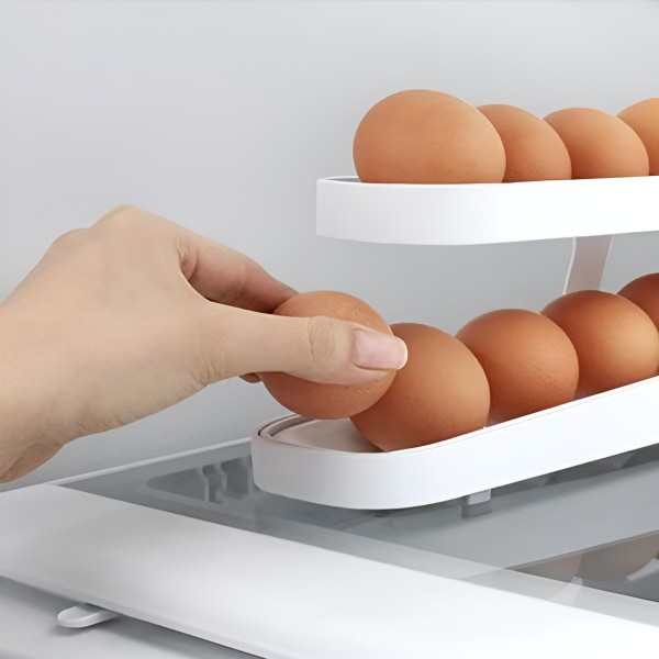  Automatyczny przewijany stojak na jajka Pudełko do przechowywania | EGGISTOR
