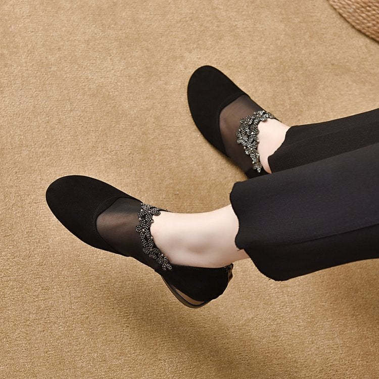 ✨【35-41】🏆2025 nuove scarpe da donna con zeppa in rete cava e suola morbida