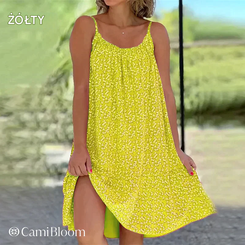 2024Sukienka z kamizelką w kwiaty👗