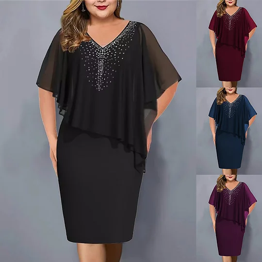 🔥🔥【S-5XL】2025 Nuovi abiti estivi in ​​chiffon con scialle