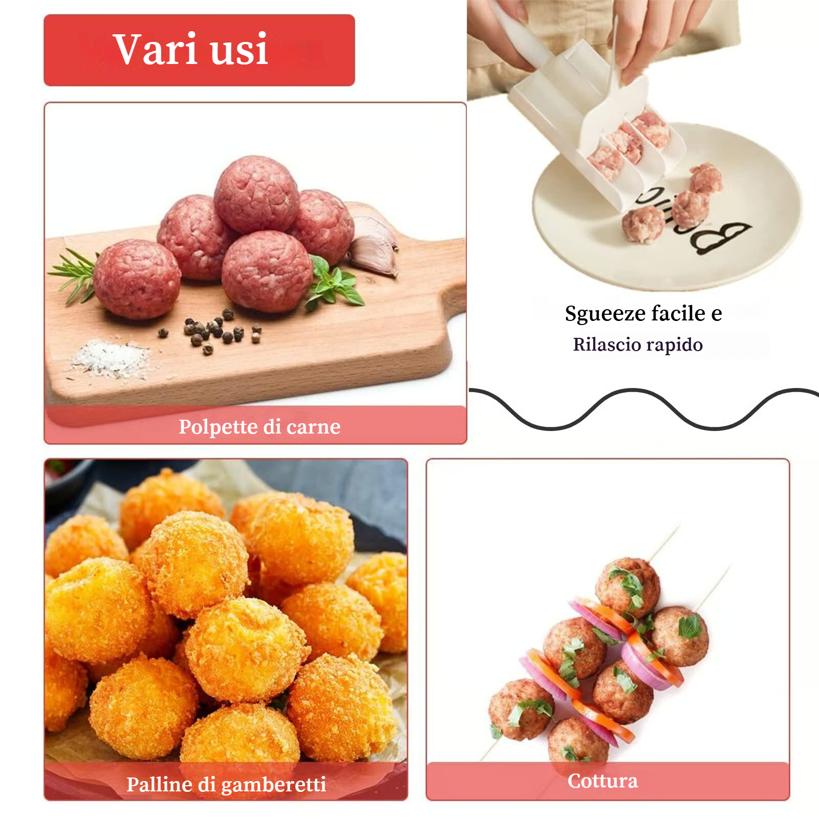 Creatore di polpette 3 in 1 Creative Kitchen