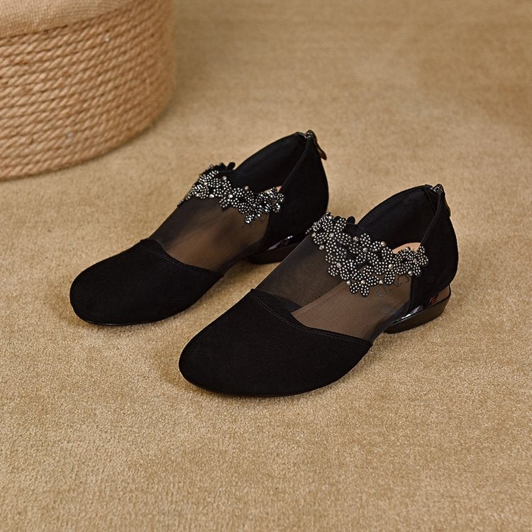 ✨【35-41】🏆2025 nuove scarpe da donna con zeppa in rete cava e suola morbida