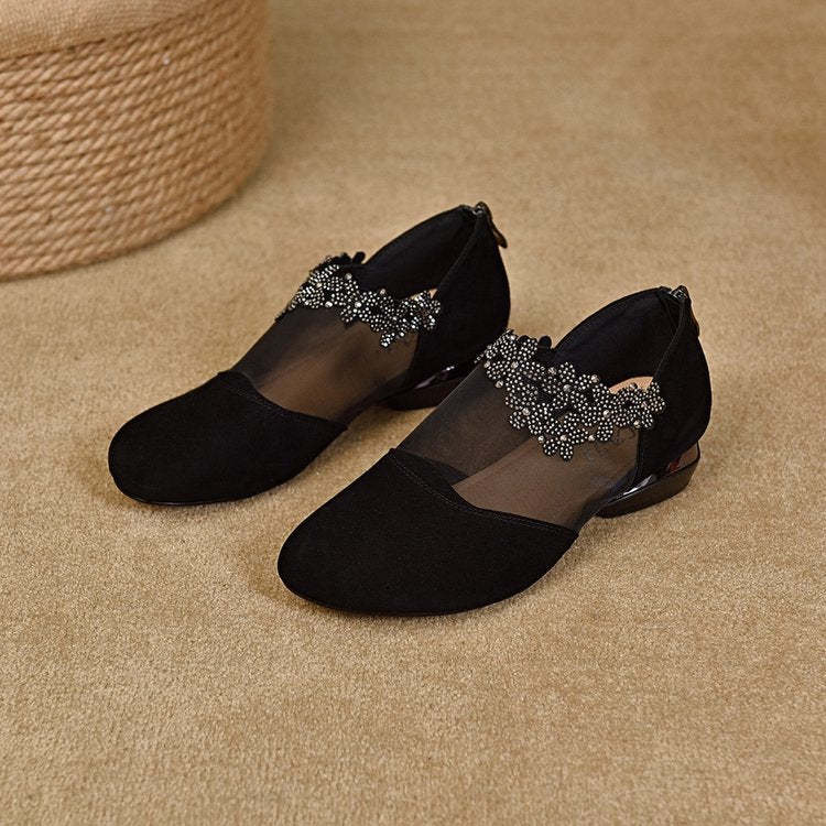 ✨【35-41】🏆2025 nuove scarpe da donna con zeppa in rete cava e suola morbida