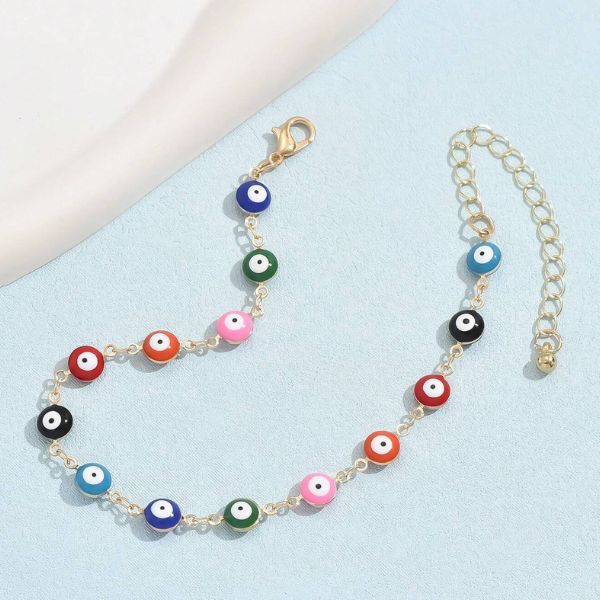 Bransoletka na kostkę z amuletem | EVILEYE