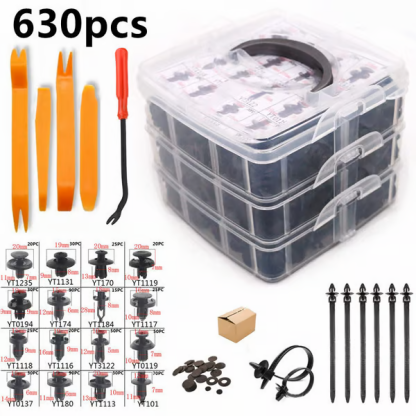 Set di scatole di fissaggio per auto (630 pezzi)