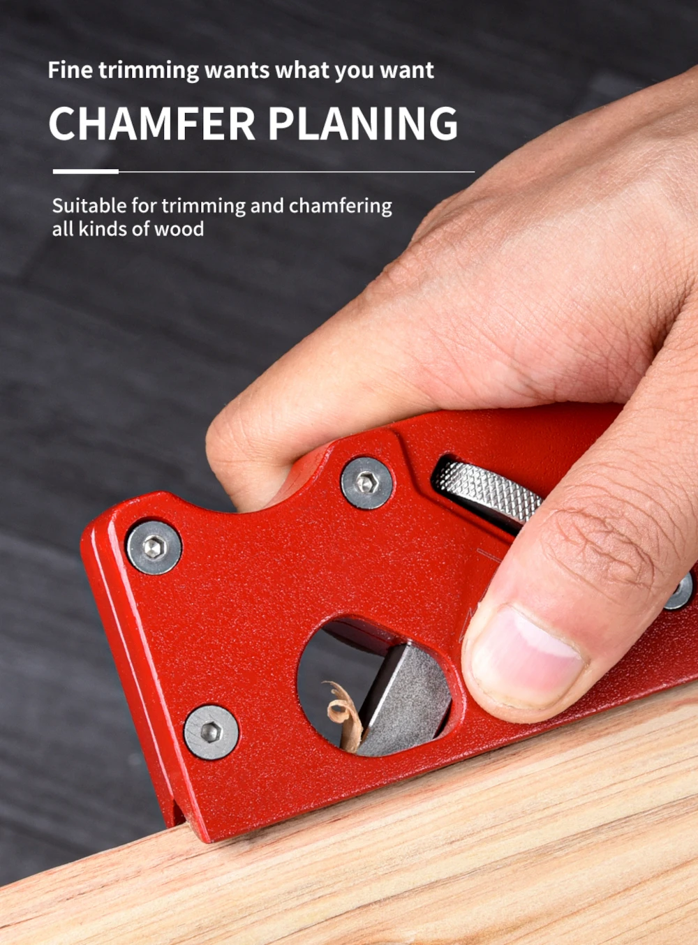 Woodworking Hand Shoulder Plane with Metal - Gypsum Board Edge Planing Quick Edge Trimming Wooden Chisel Plane Tools