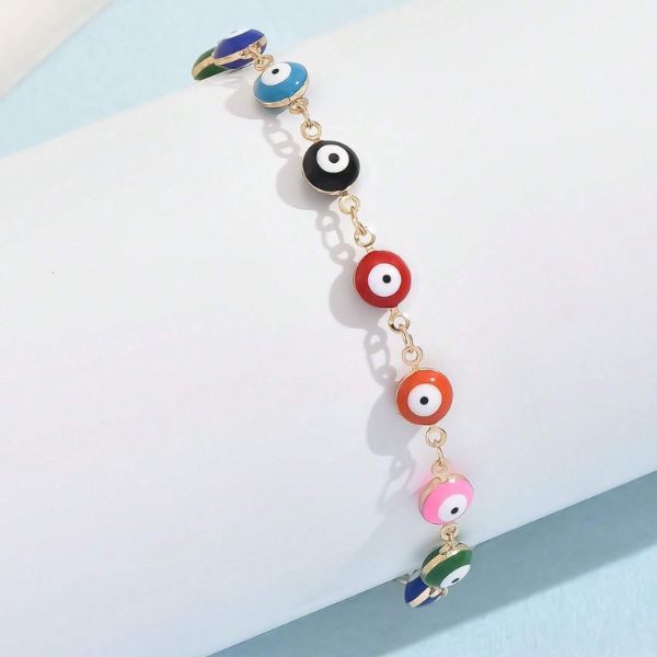 Bransoletka na kostkę z amuletem | EVILEYE