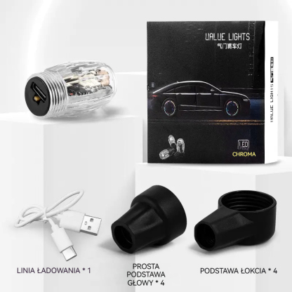 💥🏍️🚗【Kup 2, otrzymaj 2 gratis】Światła na zawory motocyklowe i samochodowe, dekoracyjne światła na zawory opon, akumulatorowe, migające wibracje