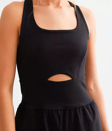 Tuta con spalline e cut-out