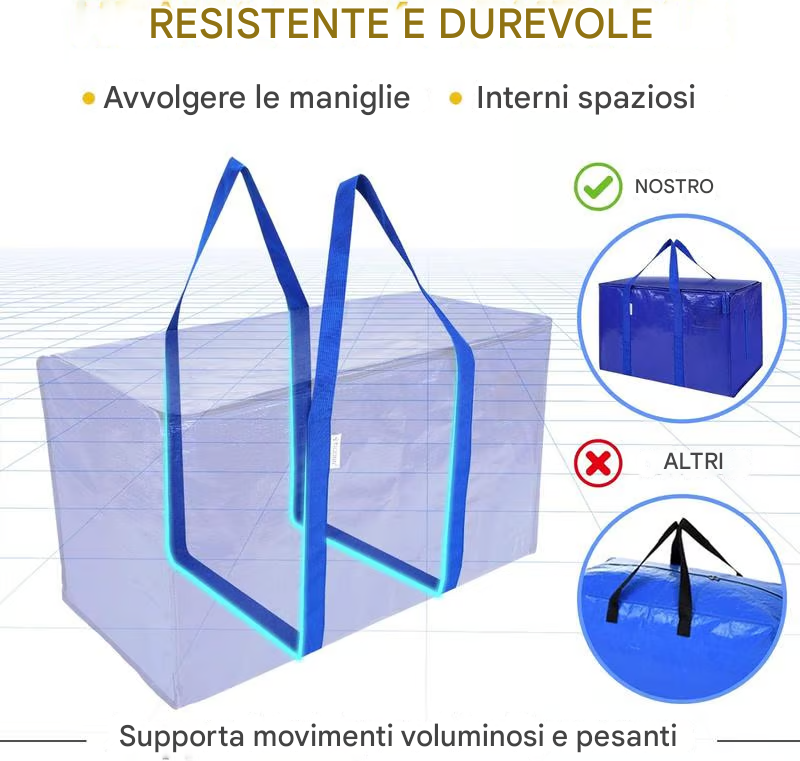 ✨Ultimo giorno di sconto del  - Sacchi da trasloco pieghevoli extra large e resistenti da 24 galloni