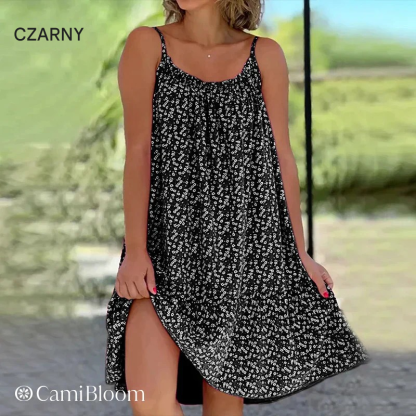 2024Sukienka z kamizelką w kwiaty👗