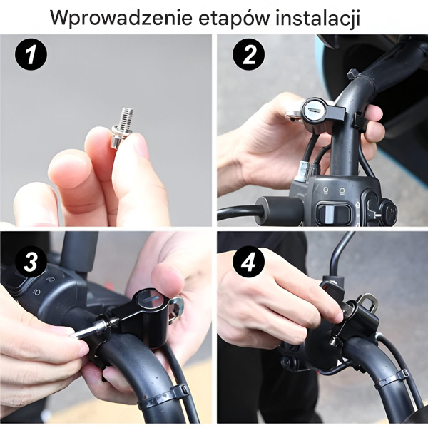 Blokada kasku, która zapobiega kradzieży | MOTOLOCKA