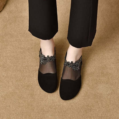 ✨【35-41】🏆2025 nuove scarpe da donna con zeppa in rete cava e suola morbida