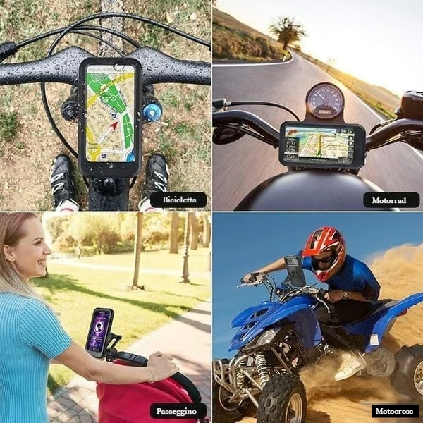🔥Supporto impermeabile per telefono per bicicletta e moto