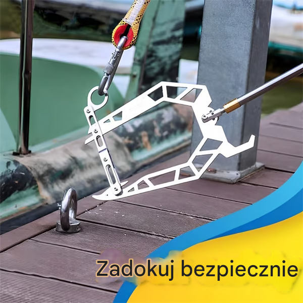 Automatyczny teleskopowy hak do cumowania łodzi
