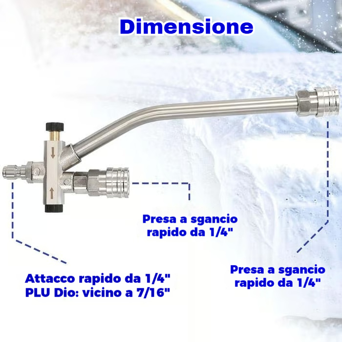 Saldi imperdibili - 50% DI SCONTO - 🔥Accessorio a doppio connettore per cannone di schiuma