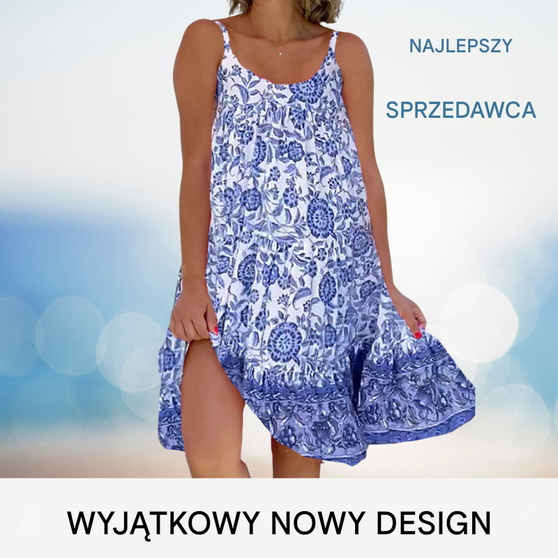 2024Sukienka z kamizelką w kwiaty👗