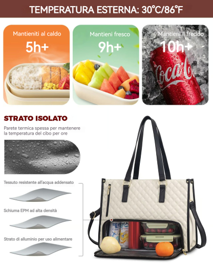 Borsa tote per il pranzo per le donne