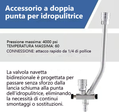 Saldi imperdibili - 50% DI SCONTO - 🔥Accessorio a doppio connettore per cannone di schiuma