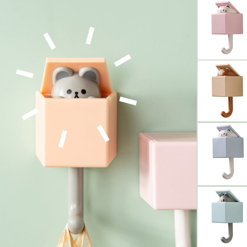 Decorazione da parete con gancio portachiavi a forma di gatto carino