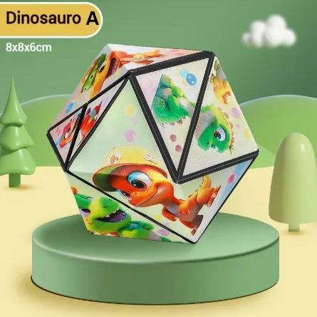 🔥 Giocattolo educativo per bambini, cubo di Rubik 3D Panda, blocchi di costruzione geometrici per il pensiero spaziale, deformazione e ribaltamento.