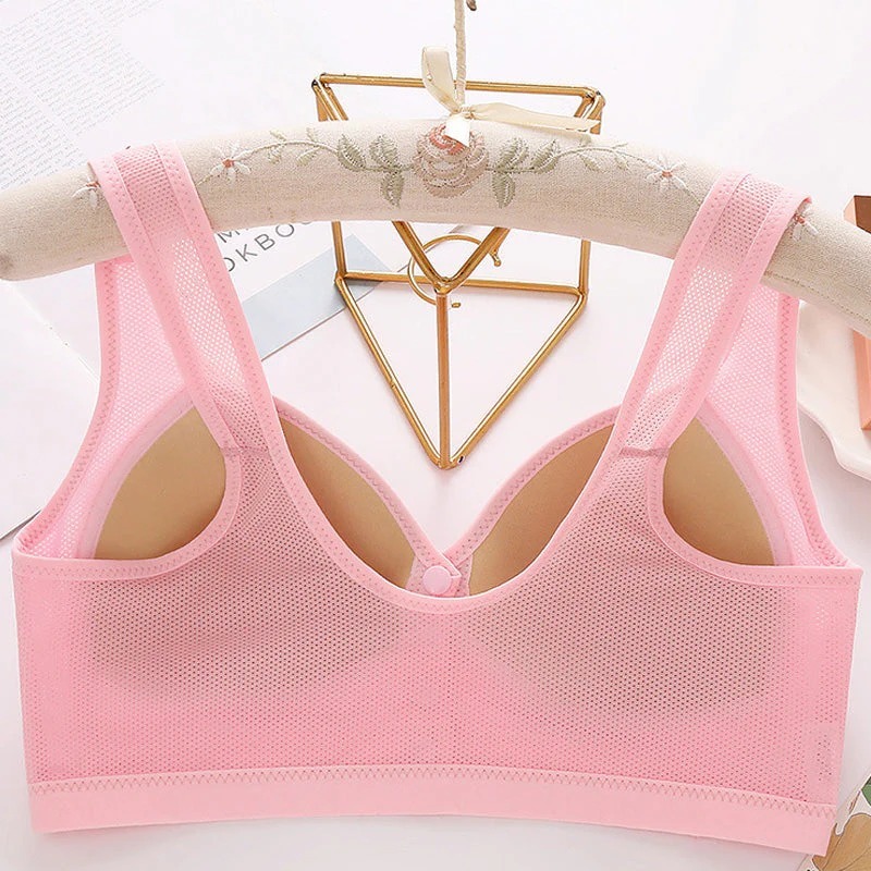 Biustonosz bawełniany 2025 z zapięciem z przodu, oddychający, przyjazny dla skóry 【1+1 gratis】