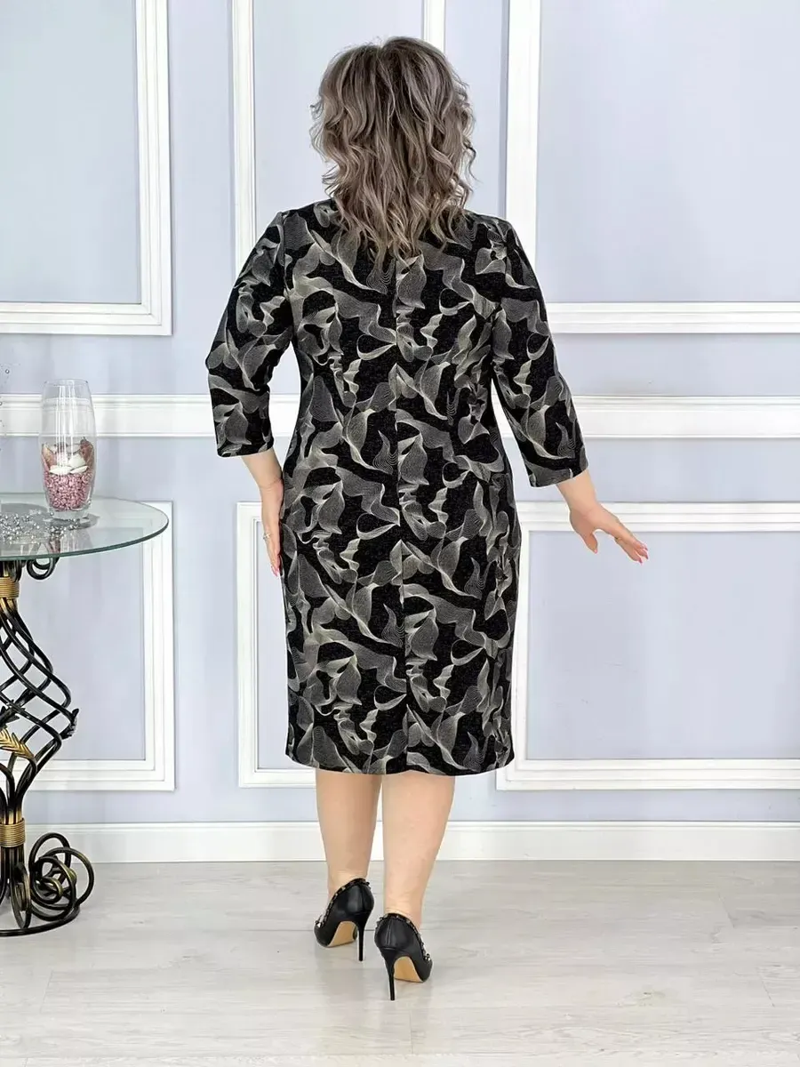 【🏆️Vânzare fierbinte】🌷 [S-5XL] 2025 Noua rochie eleganta imprimata