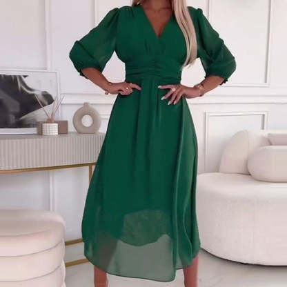 ✨Abito da donna in chiffon leggero con scollo a V