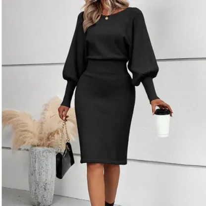 🔥Elegante abito in maglia, set da due pezzi
