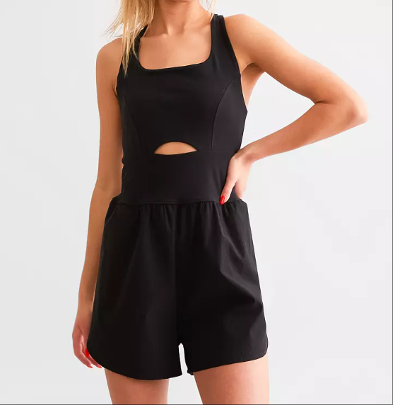 Tuta con spalline e cut-out